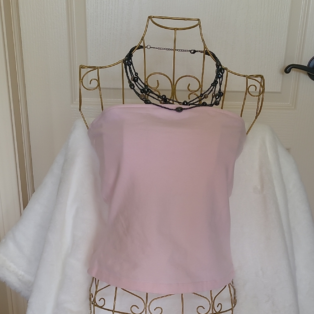 4. MODA INTERNATIONAL Light Pink Tube Top Size M